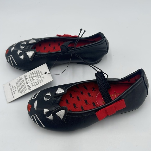 NWT KomForMe Toddler Girls Black Mary Jane Ballet Flats – Size 5 - Picture 4 of 11